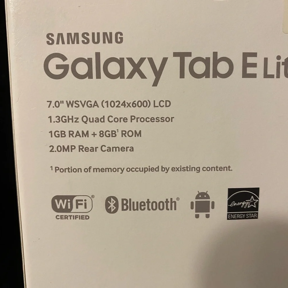 Samsung Galaxy Tab E Lite Tablet NEW in sealed Box